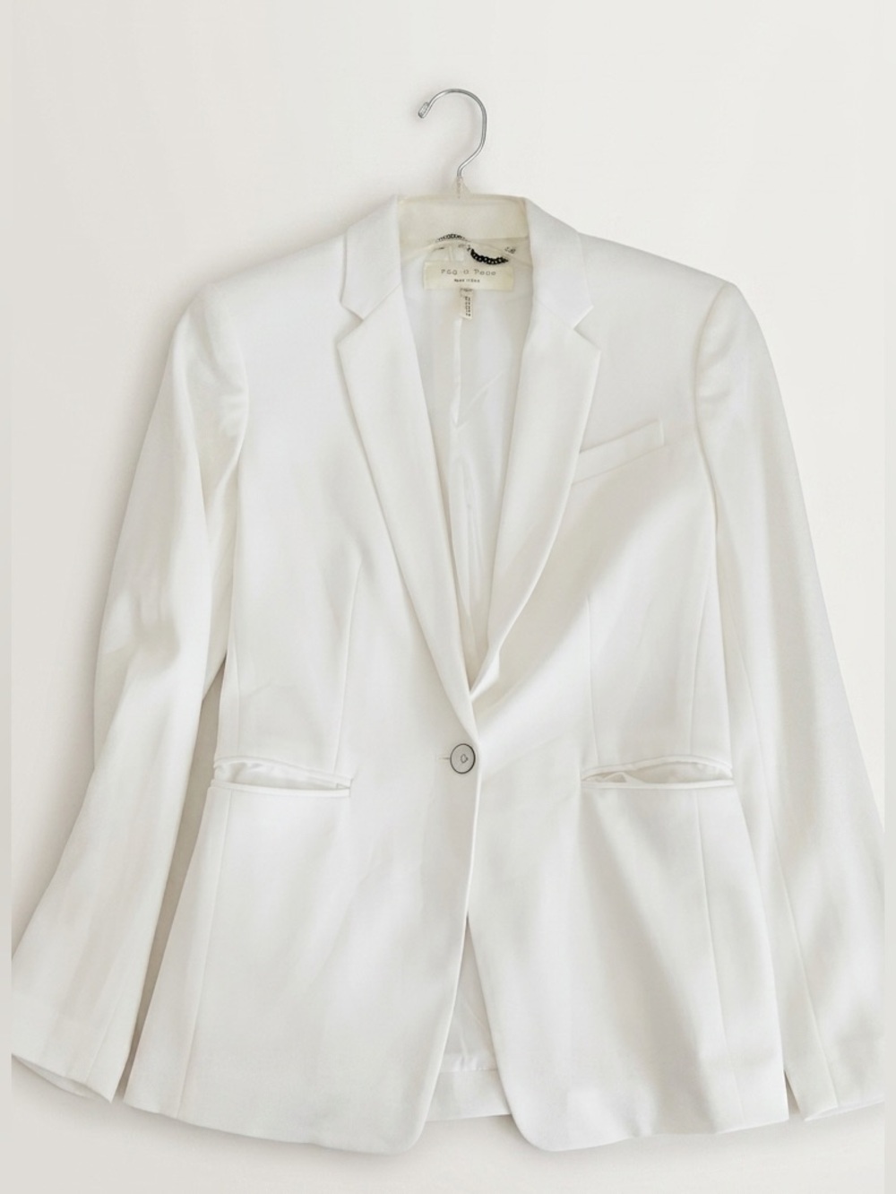 NWOT Rag & Bone White Single-Button Tailored Blazer
